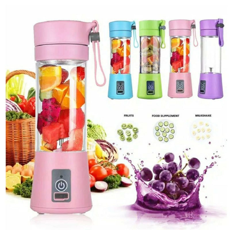 Portable Personal Blender - USB Rechargeable blender cup with Six 3D B -  Kitchintelligence